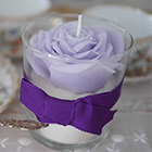 紫の薔薇キャンドル